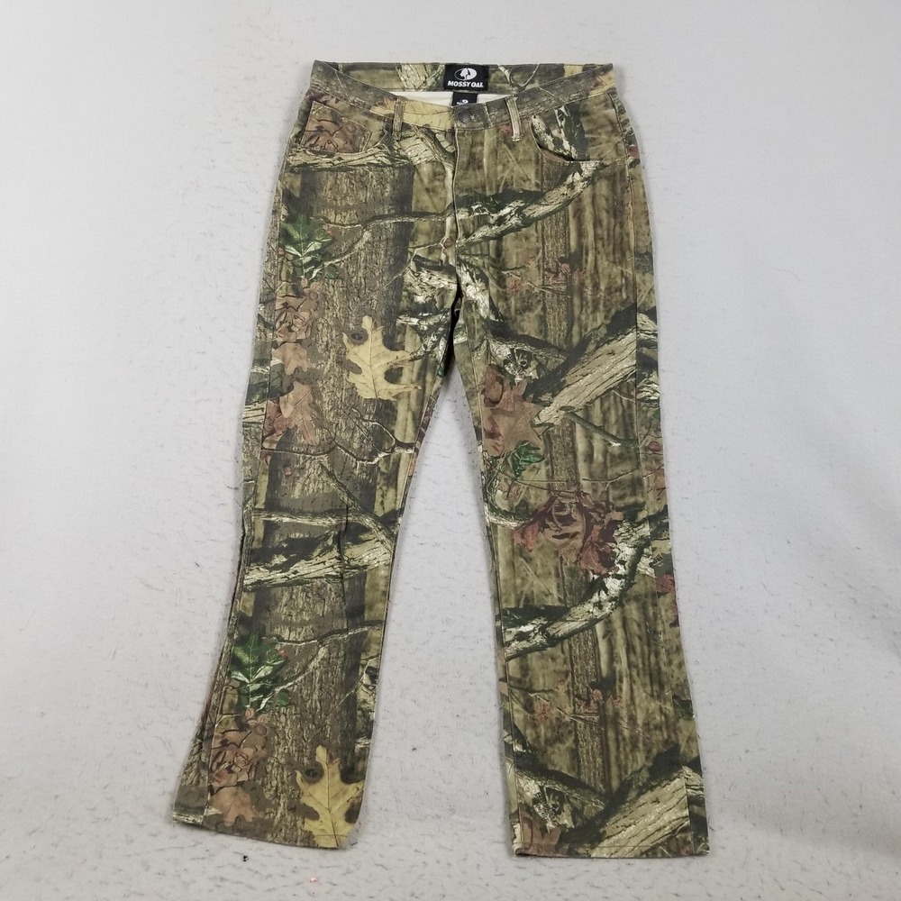 Mossy Oak Break-Up Infinity Jeans Mens 34x30 Brown Camo Straight Denim Pants
